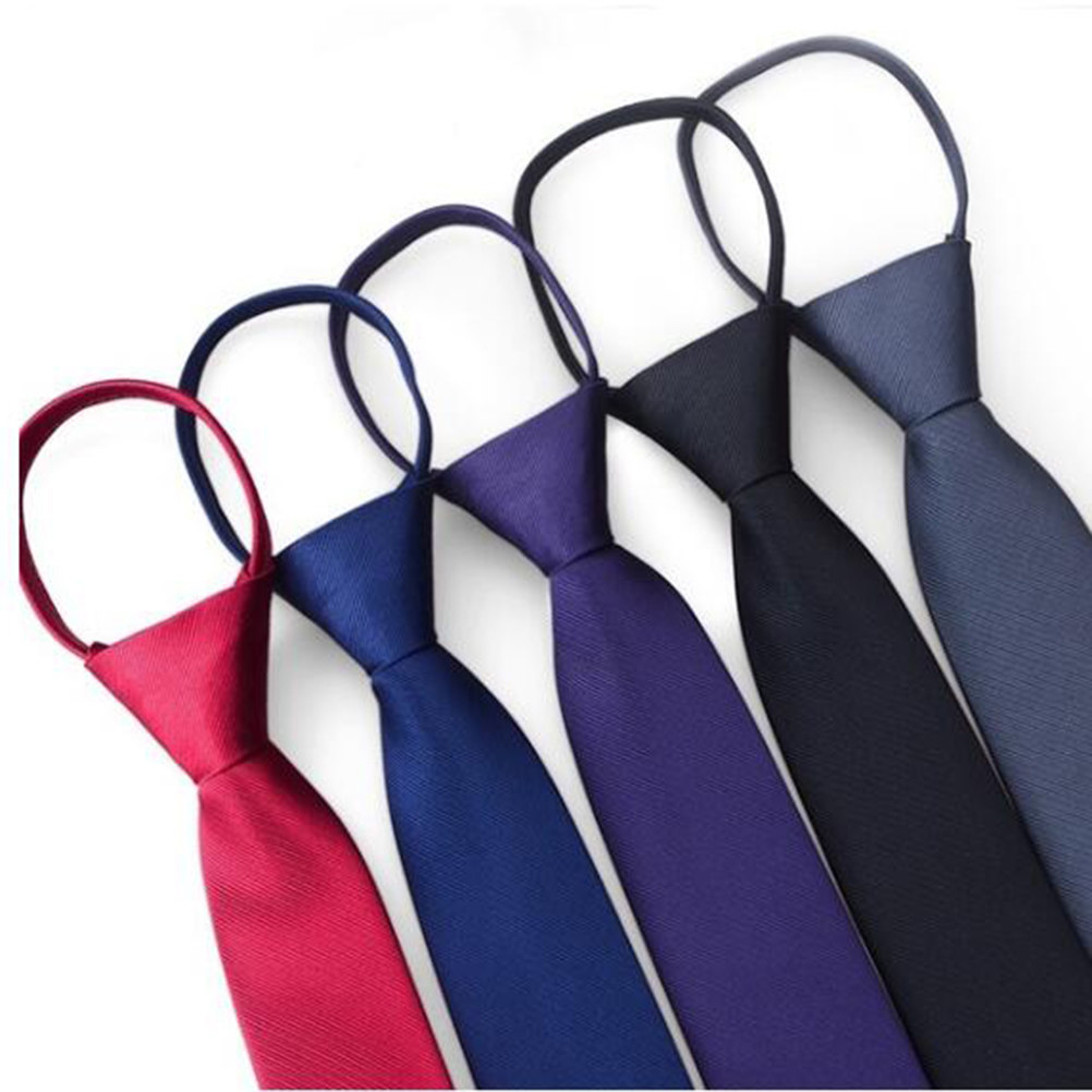 Men'S Formal Wear For Graduation - Zipper Neck Tie for Men Pre-Tied