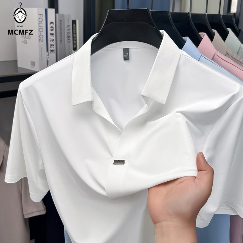 Men Formal Wear For Summer - Simple Hidden Bar Fastener Mens Flat