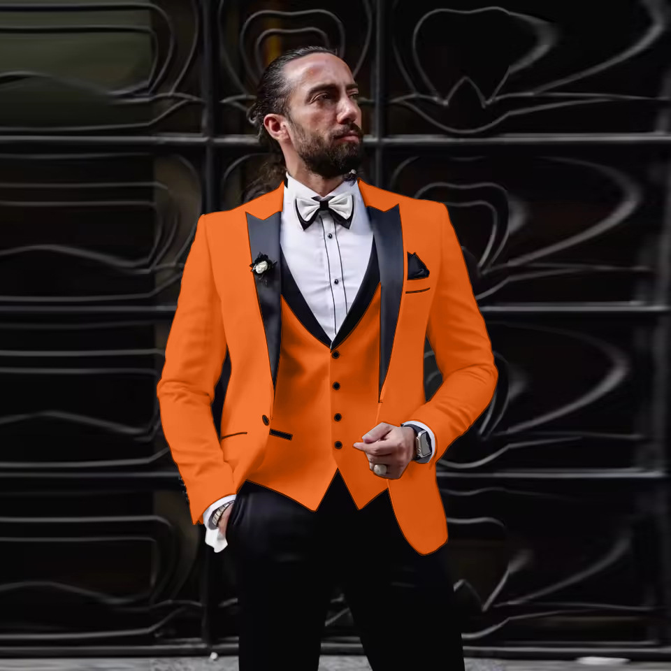 Men'S Formal Dinner Wear - Men's Slim Fit 3 Piece Tuxedo