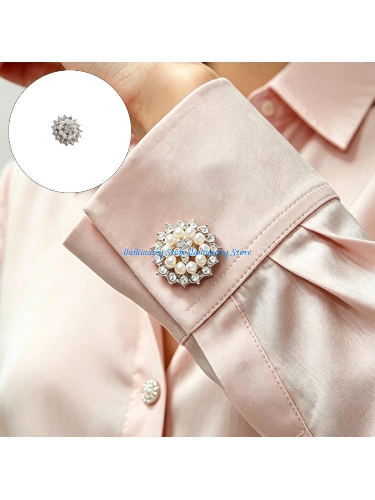 Mens Formal Look - 573B Silver Tone Decorative Cufflinks with