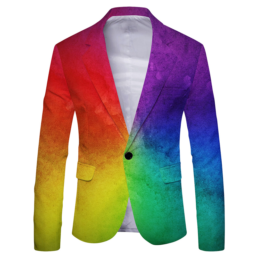 Men\'s Fashionable Printed Bla - Mens Formal Look review and price