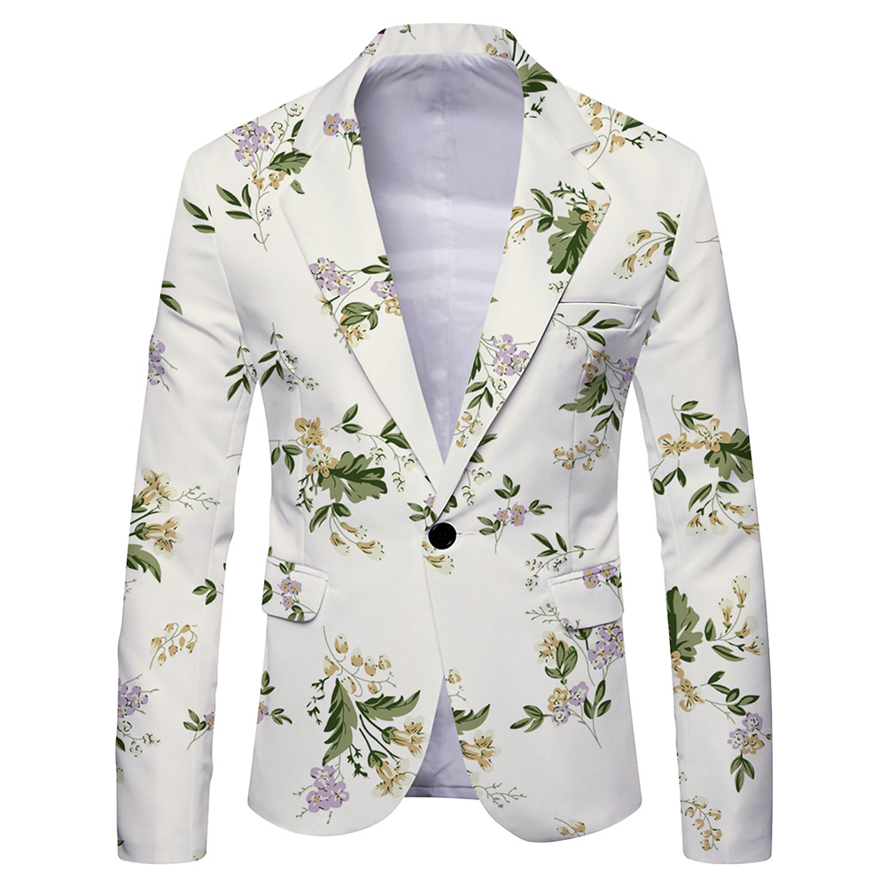 Men\'s Fashionable Printed Bla - Mens Formal Look review and price
