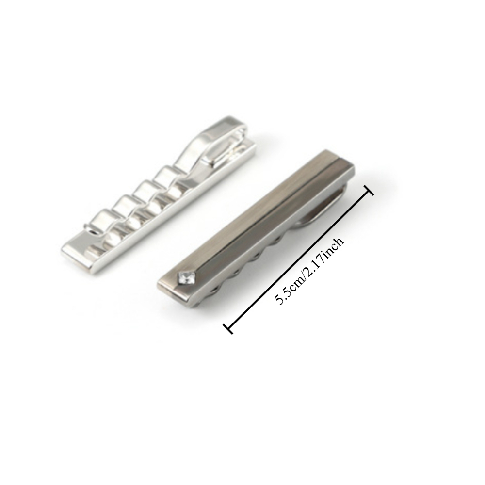 Simple Geometric Diamond Studd - Cufflinks Silver Set review and price