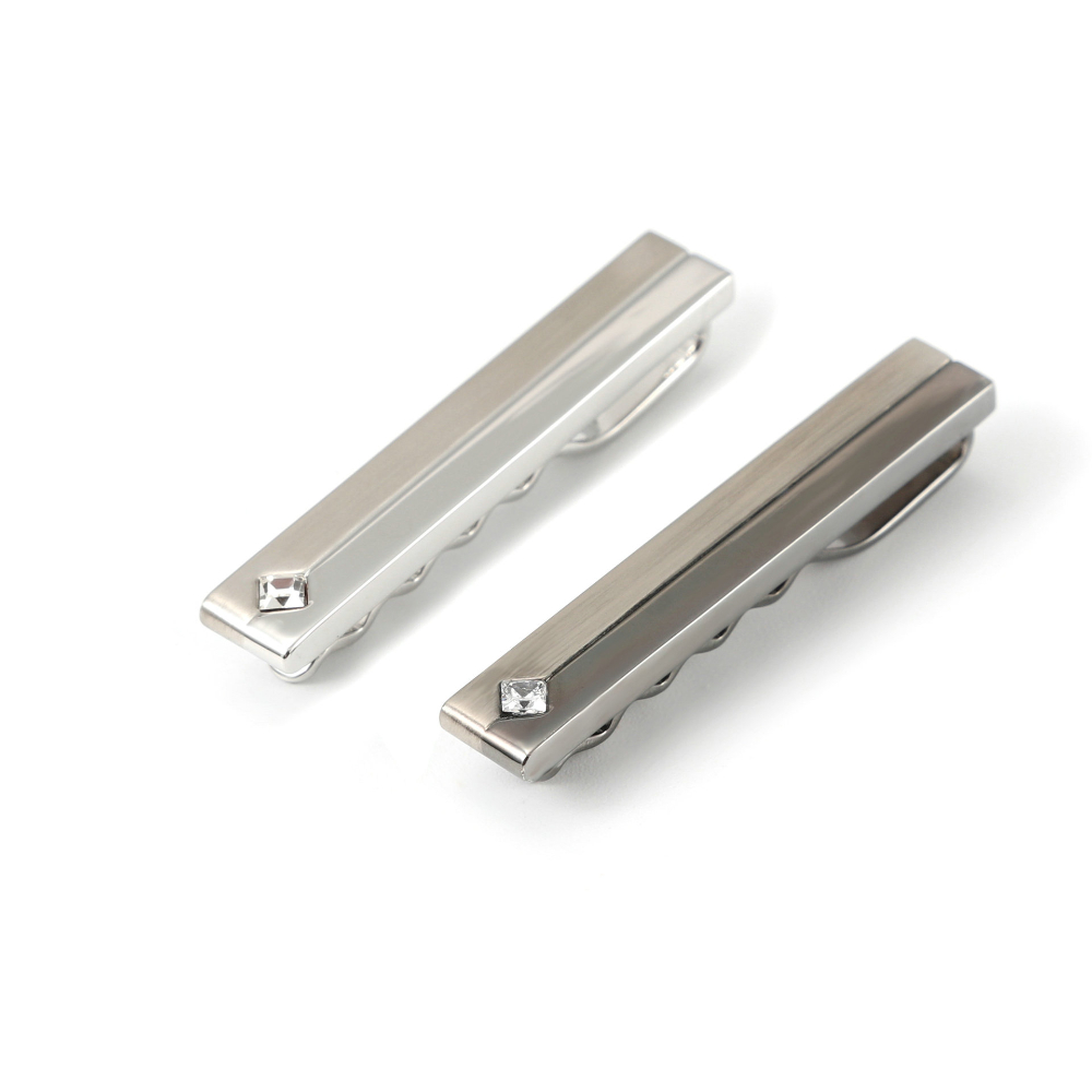 Simple Geometric Diamond Studd - Cufflinks Silver Set review and price