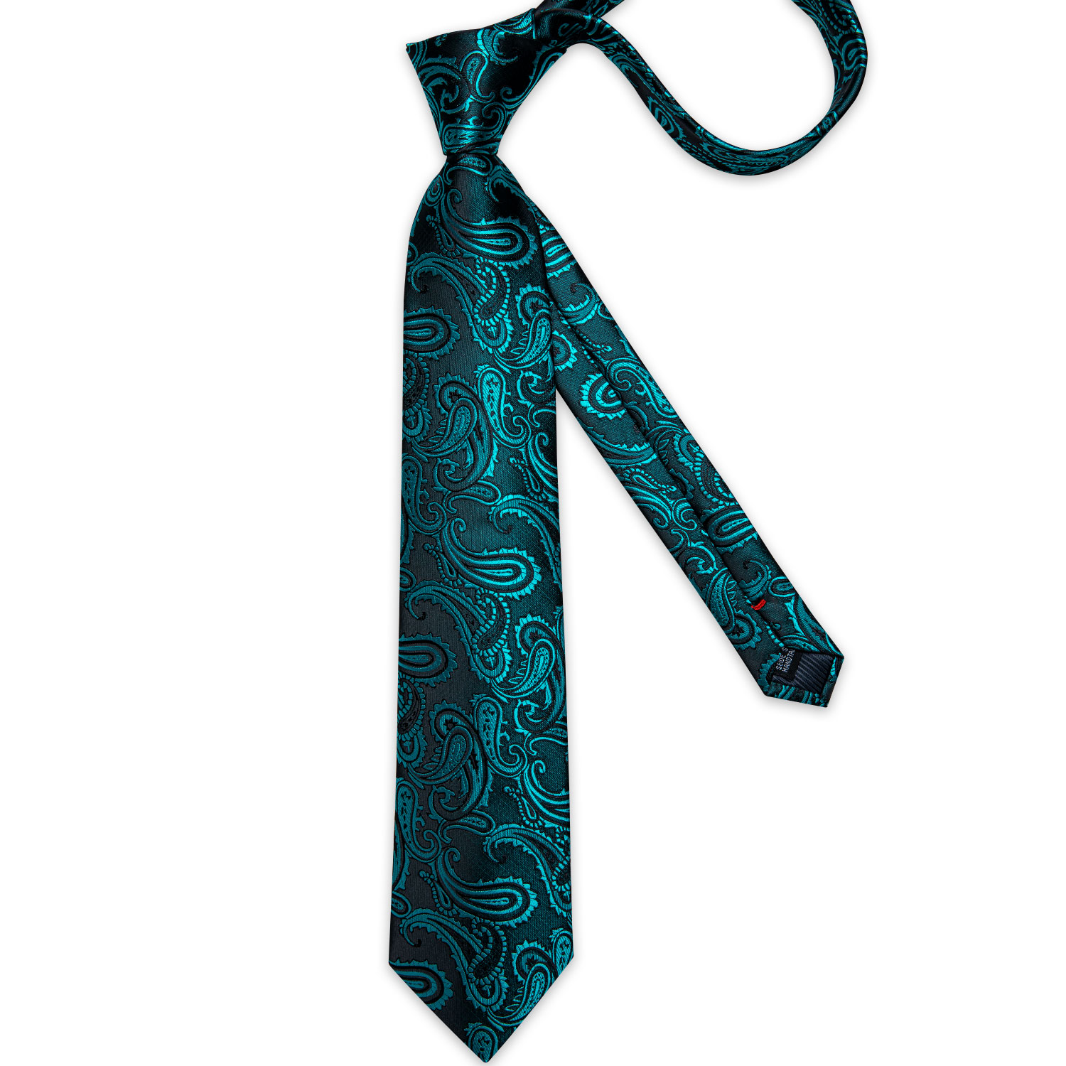 Jacquard Paisley Men Tie Set N - Cufflinks Silver Set review and price