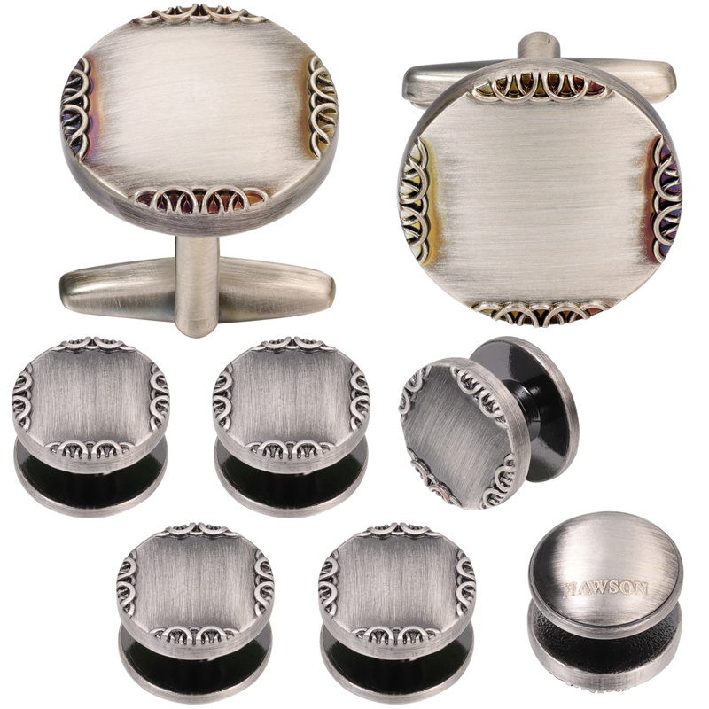New Ancient Silver Color Cuffl - Cufflinks Silver Set review and price