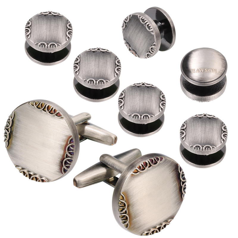 New Ancient Silver Color Cuffl - Cufflinks Silver Set review and price