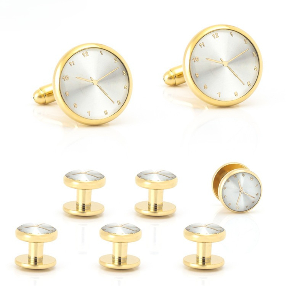 Time Aesthetics Gold Silver Cl - Cufflinks Silver Set review and price