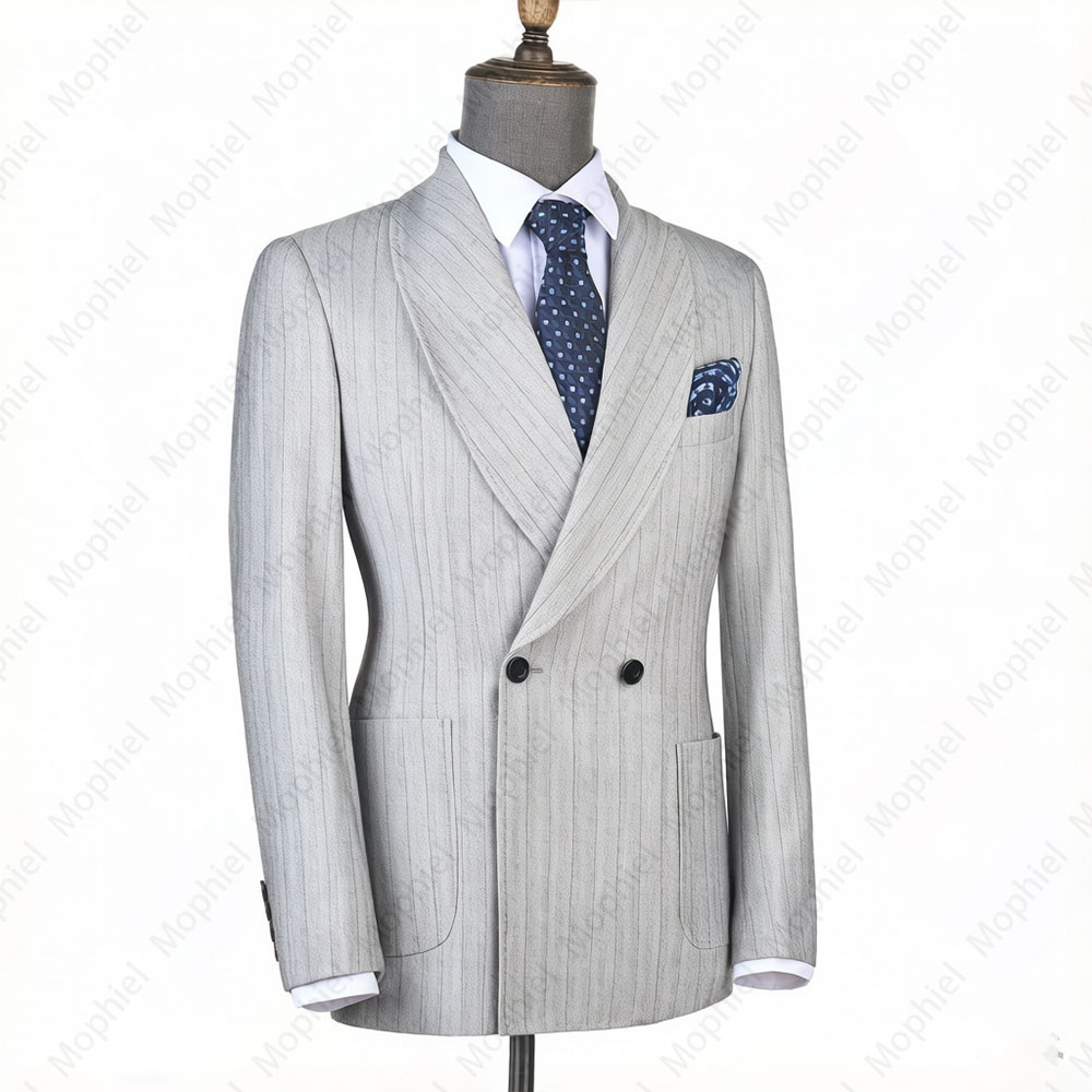 Mophiel Light Grey Men Suits S - Men Formal Wear Jacket review and price
