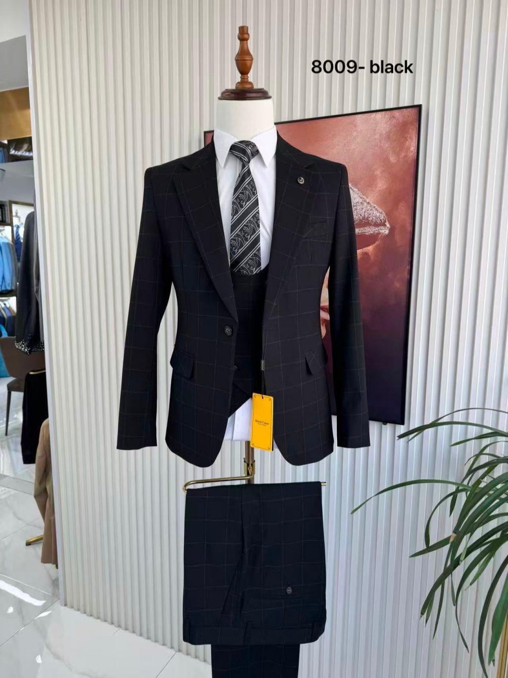 Men's Plaid Tuxedo 3 Pieces Ja - Men Formal Wear Jacket review and price