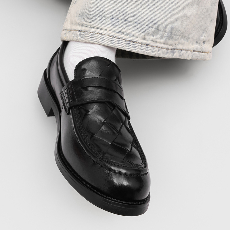 Men handmade woven penny loafe - Men Formal Wear For Summer review and price