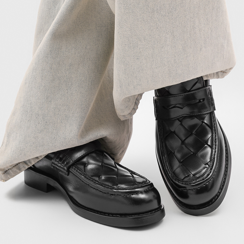 Men handmade woven penny loafe - Men Formal Wear For Summer review and price