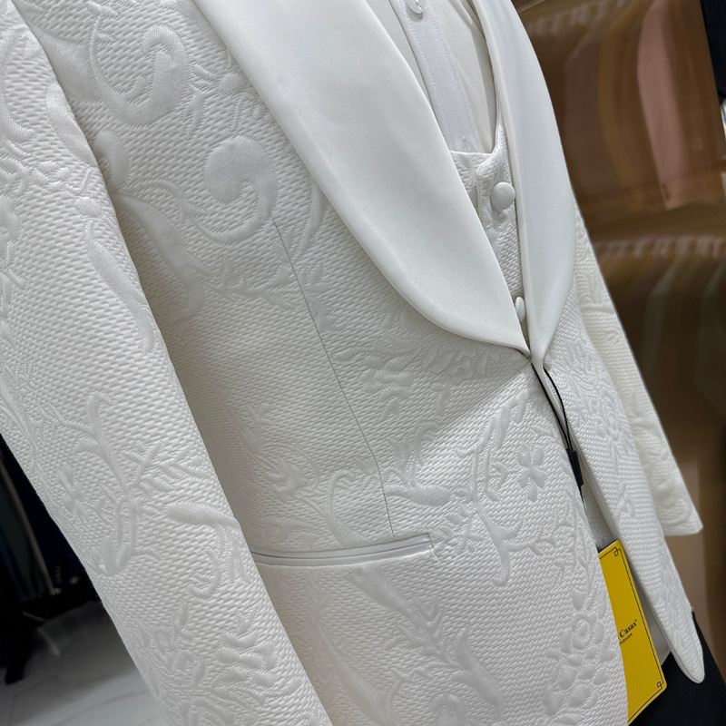 Men Wedding Suit White 3 Piece - Men Formal Wear Jacket review and price