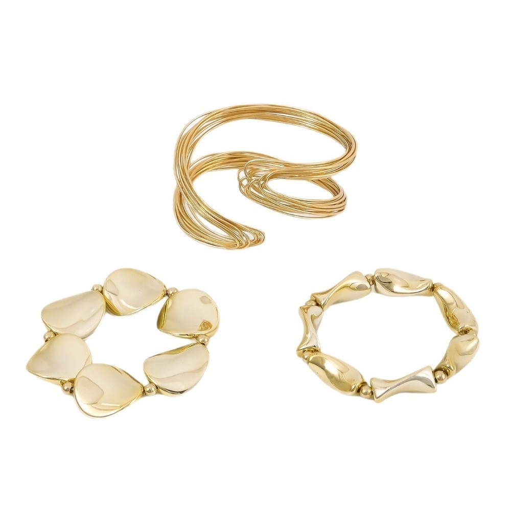 New Irregular Open Cuff Bracel - Cufflinks Silver Set review and price