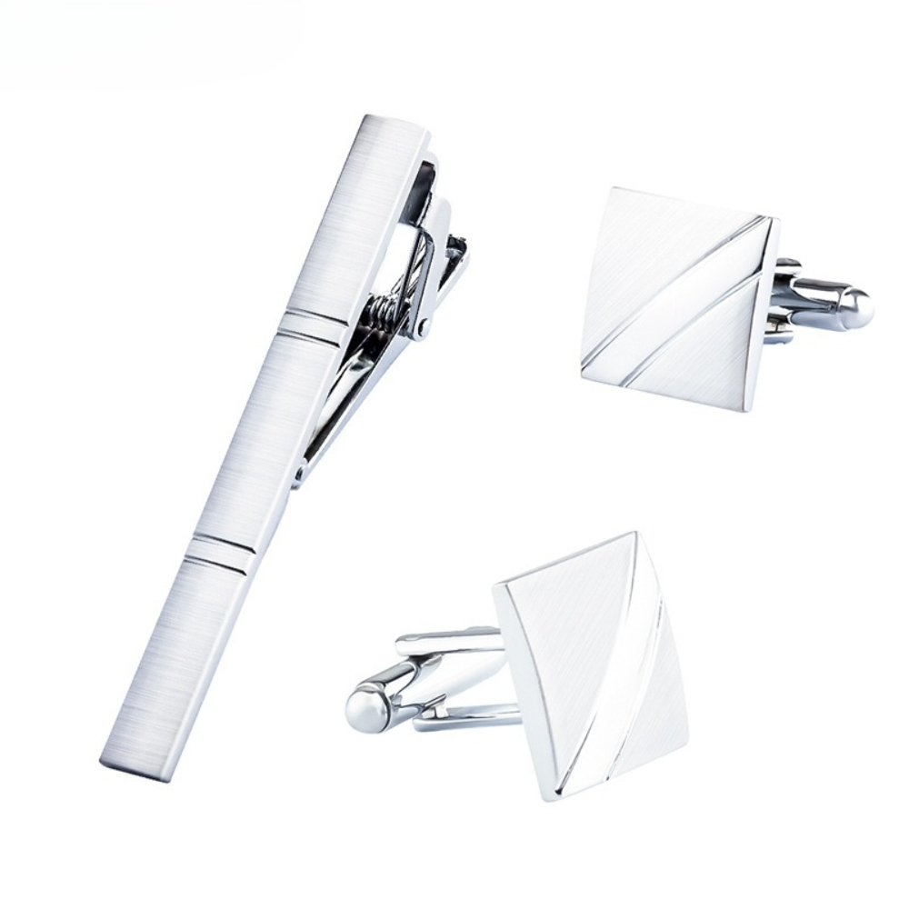 A Set Men New Silver Square Br - Cufflinks Silver Set review and price
