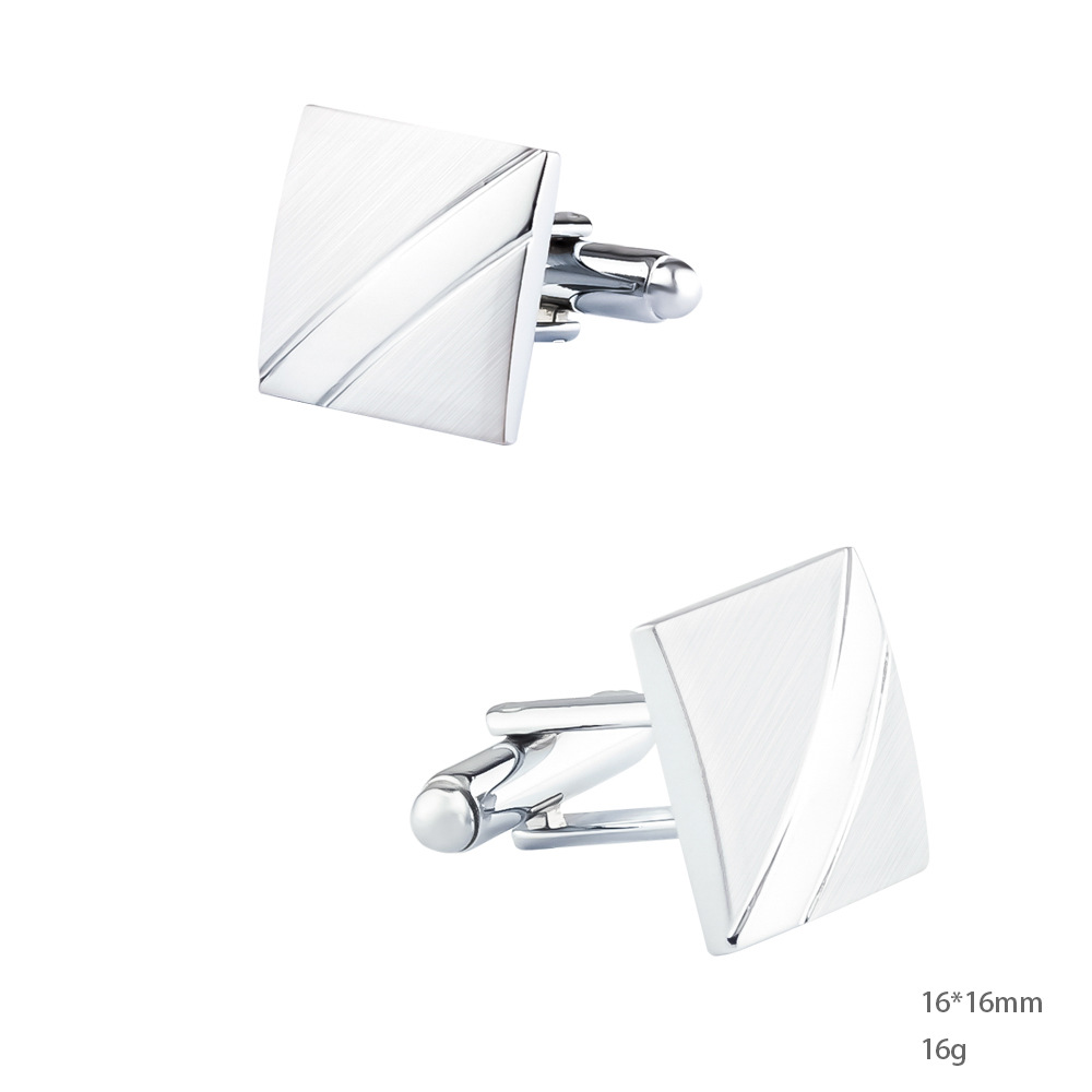 A Set Men New Silver Square Br - Cufflinks Silver Set review and price