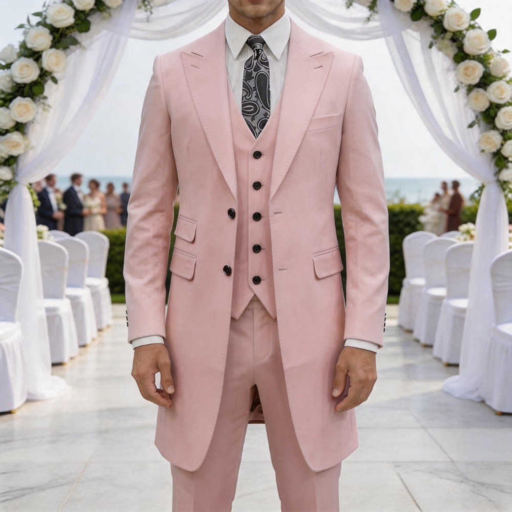 Slim Fit 3 Pieces Formal Men S - Men Formal Wear For Summer review and price