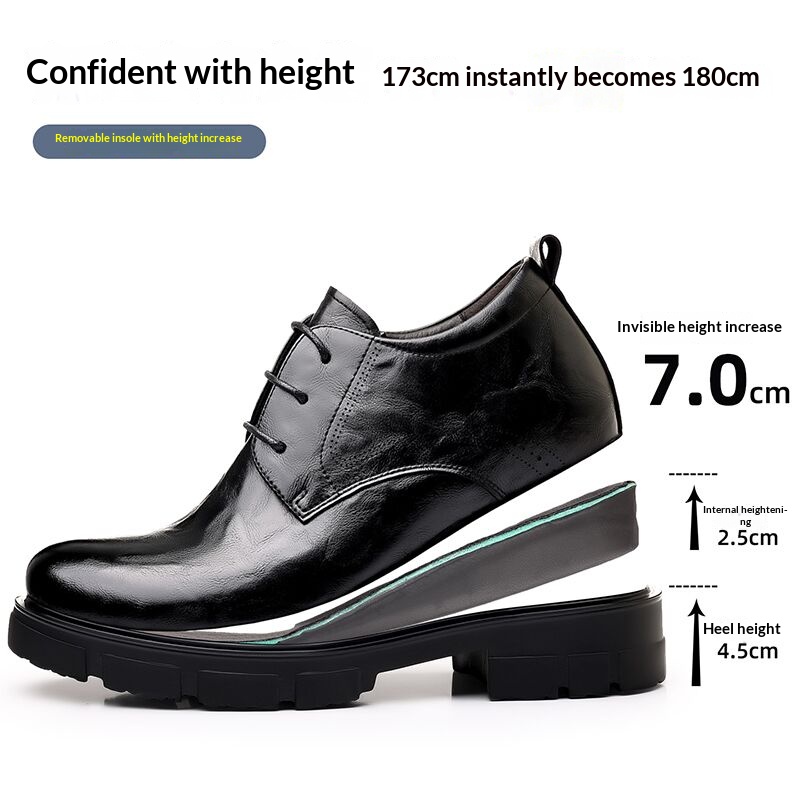 Men 7CM Elevator Business Shoe - Formal Men Daily Wear Slippers review and price