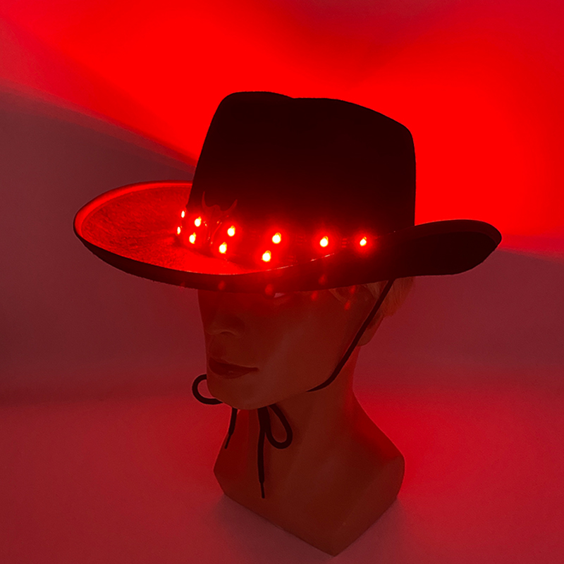Remote Control LED Cowboy Hat  - Men'S Formal Wear For Graduation review and price