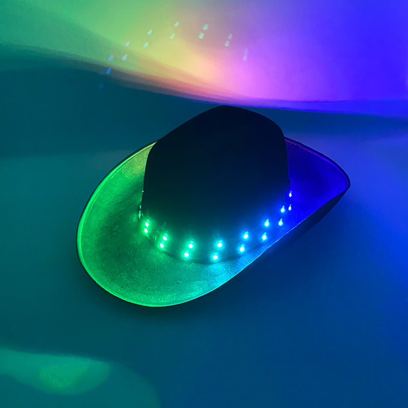Remote Control LED Cowboy Hat  - Men'S Formal Wear For Graduation review and price
