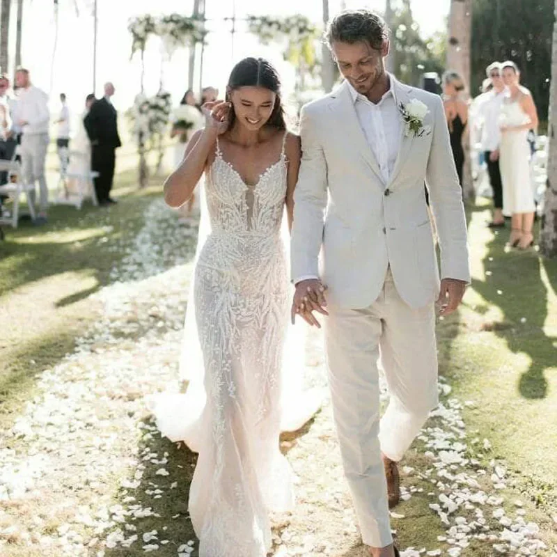Linen Wedding Tuxedo For Men S - Men Formal Wear For Summer review and price