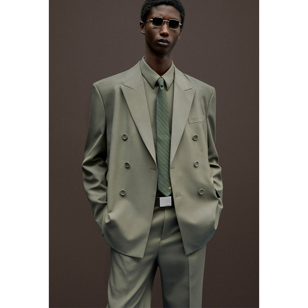 Men's Double-Breasted Suit 2 P - Khaki Formal Wear Men review and price