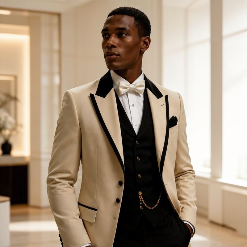 3 Pcs Wedding Suits for Men Sl - Men Formal Wear Jacket review and price