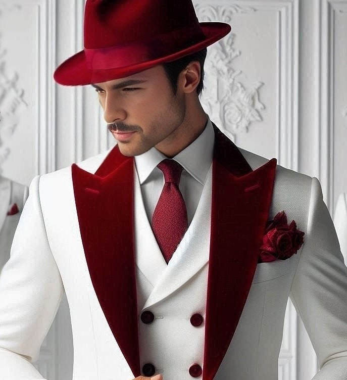 Formal Man Tuxedos Velvet 3 Pc - Men'S Formal Wear For Graduation review and price