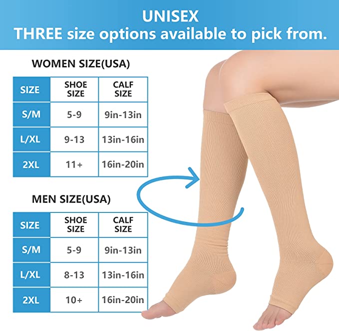 Open Toe Knee High Calf Compre - Men'S Formal Wear For Graduation review and price