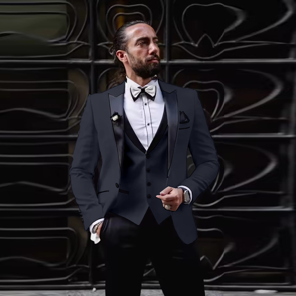Men's Slim Fit 3 Piece Tuxedo  - Men'S Formal Dinner Wear review and price