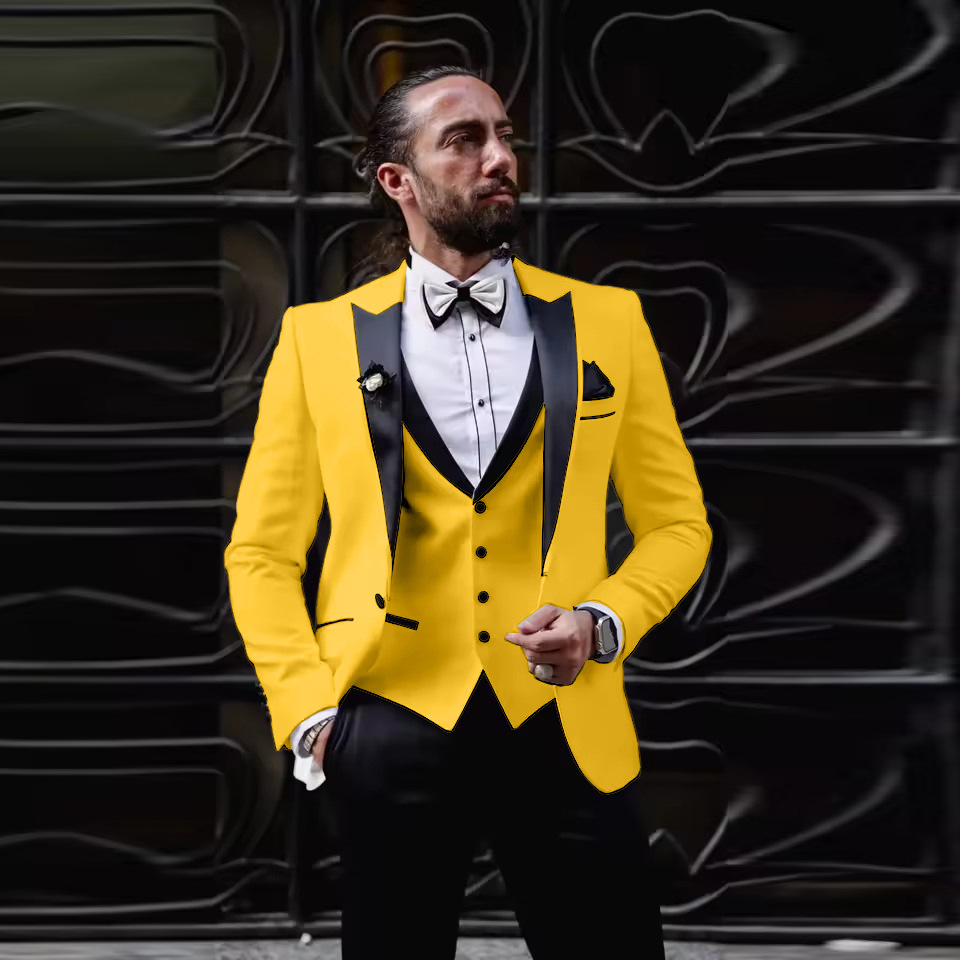 Men's Slim Fit 3 Piece Tuxedo  - Men'S Formal Dinner Wear review and price