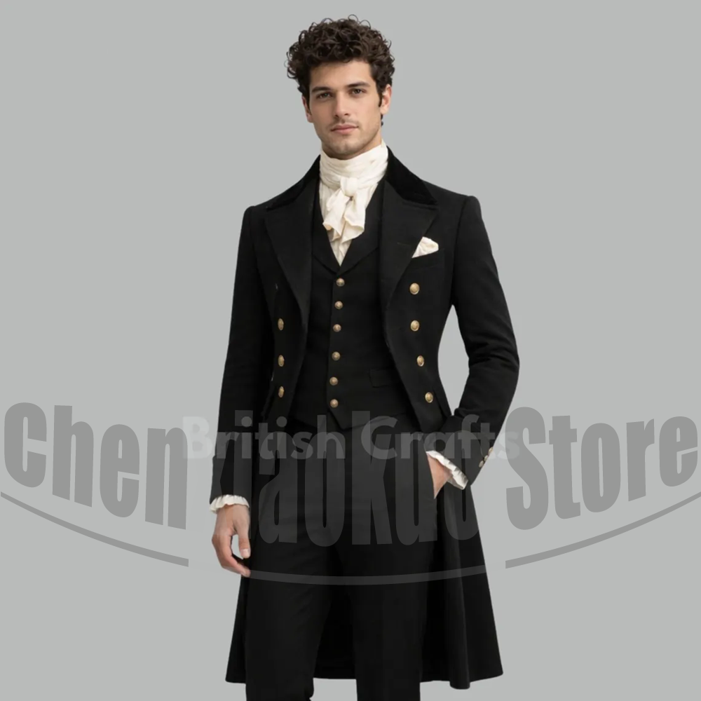 Black Men Victorian Tailcoat 3 - Victorian Men'S Formal Wear review and price