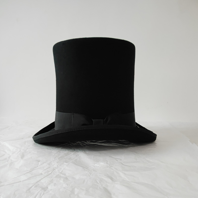 Black 25cm Wool Felt High Top  - Victorian Men'S Formal Wear review and price