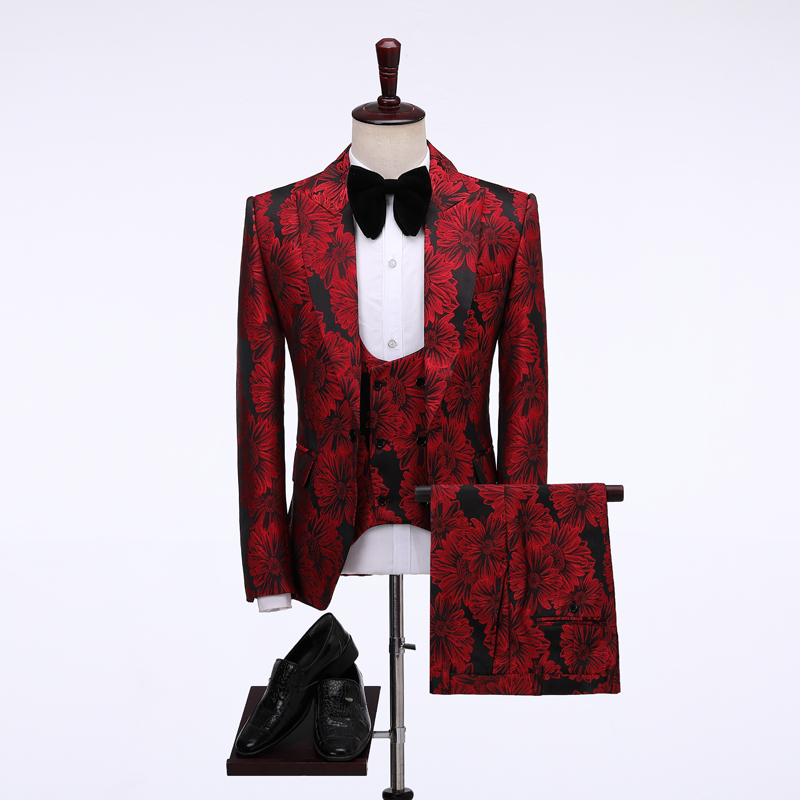 2026 Floral Men's Suits Groom  - Men Formal Wear Jacket review and price