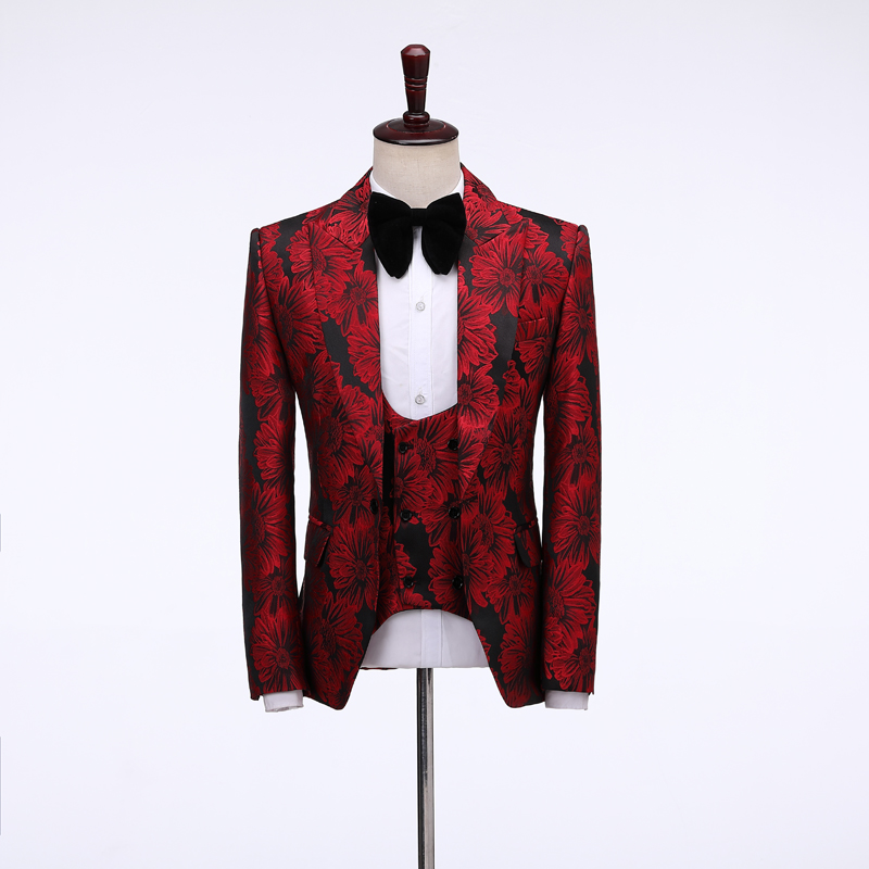 2026 Floral Men's Suits Groom  - Men Formal Wear Jacket review and price