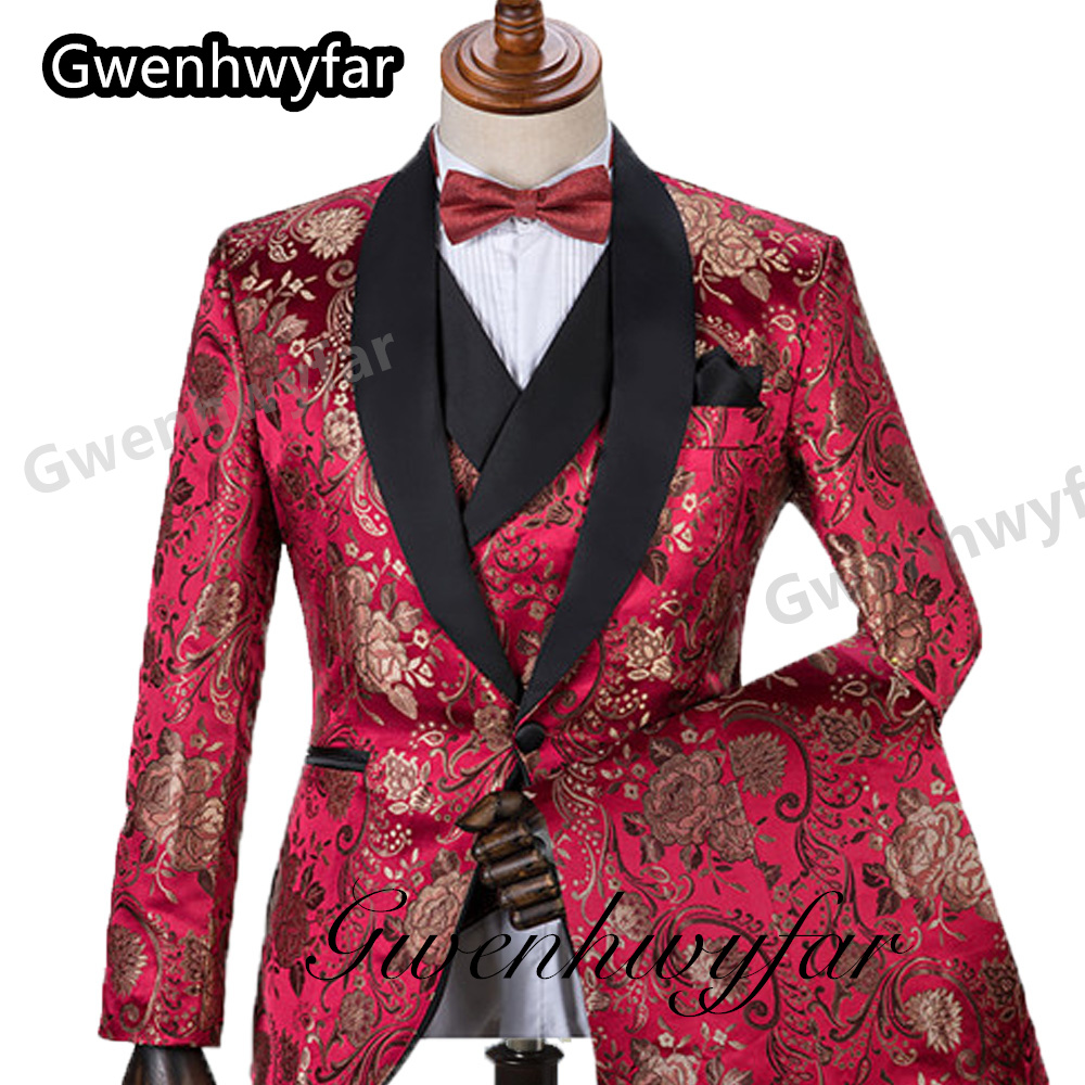Gwenhwyfar Pattern Men Suits M - Men Formal Wear Jacket review and price