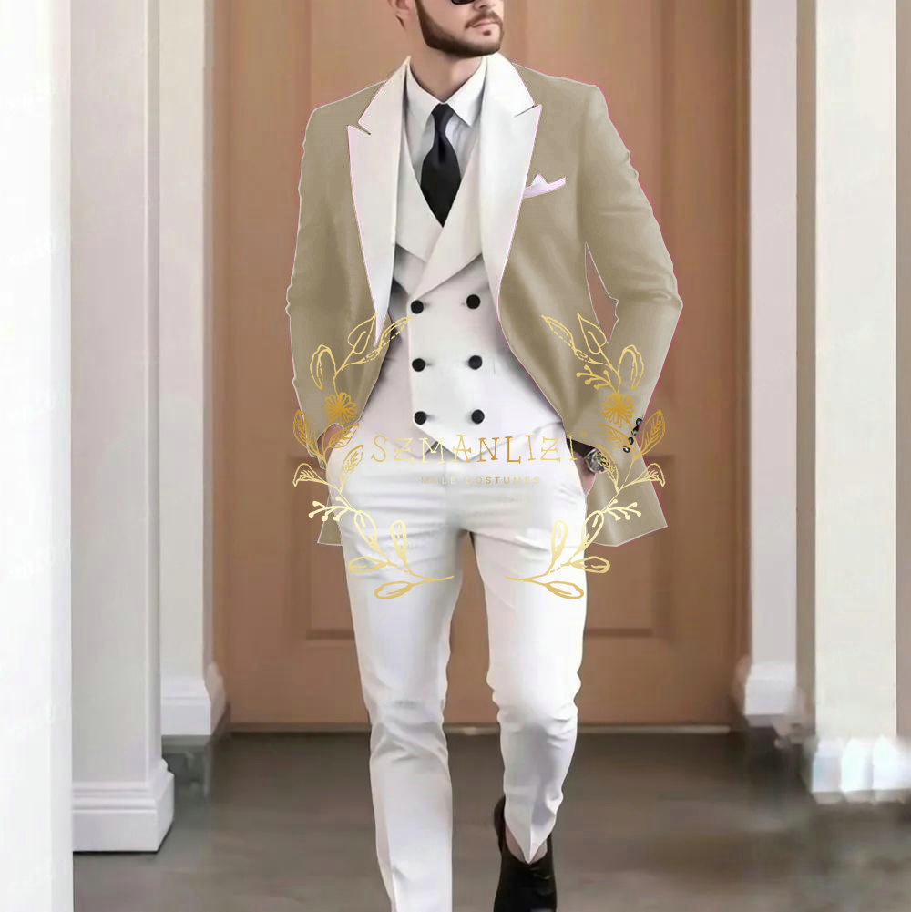 Elegant Burgundy 3-pieces Men' - Men Formal Wear Jacket review and price