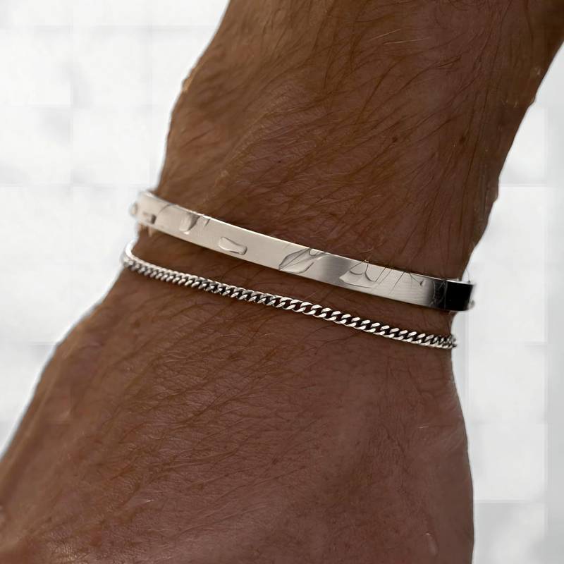 Stackable Bracelets for Men, 9 - Cufflinks Silver Set review and price