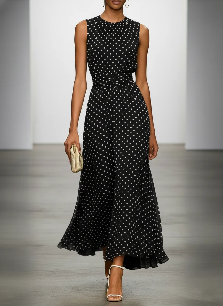 Women's Sleeveless Polka Dot M - Men'S Formal Wear For Wedding Guest review and price