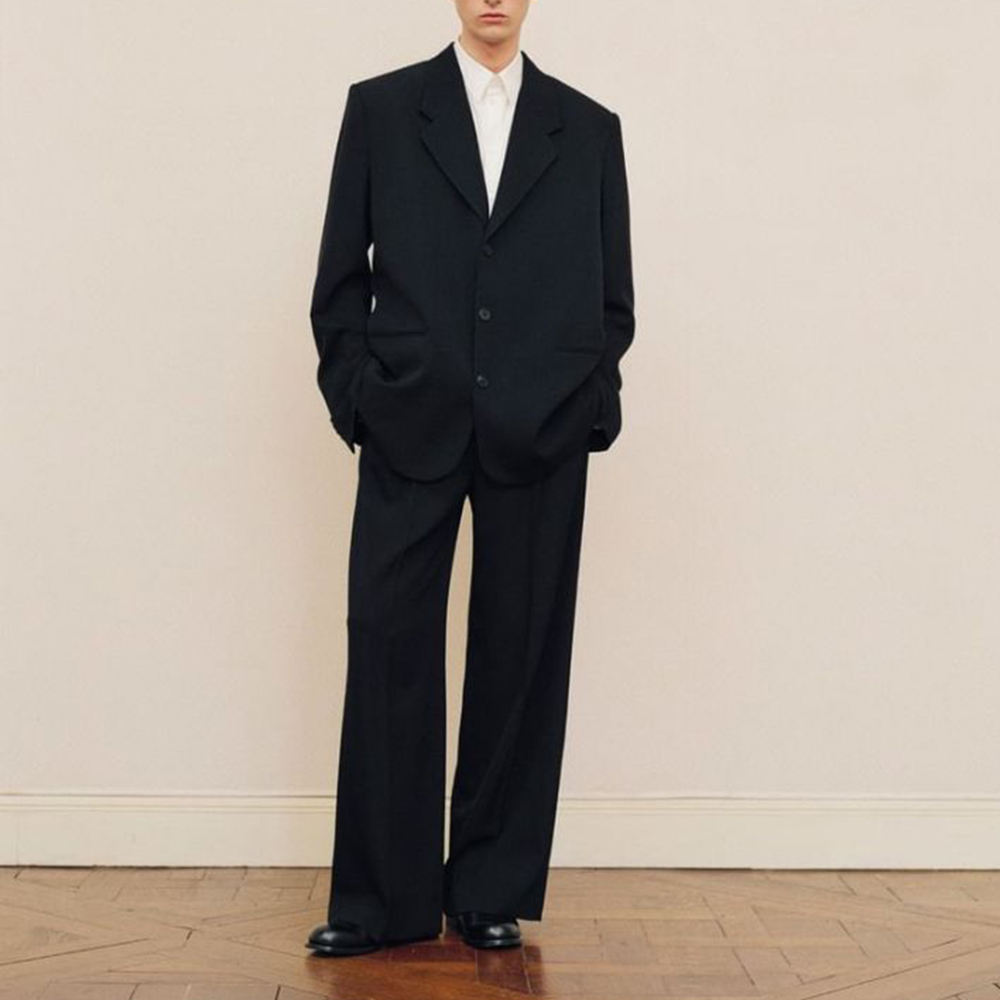 Men's Black Oversized Suit Set - Men Formal Wear Jacket review and price