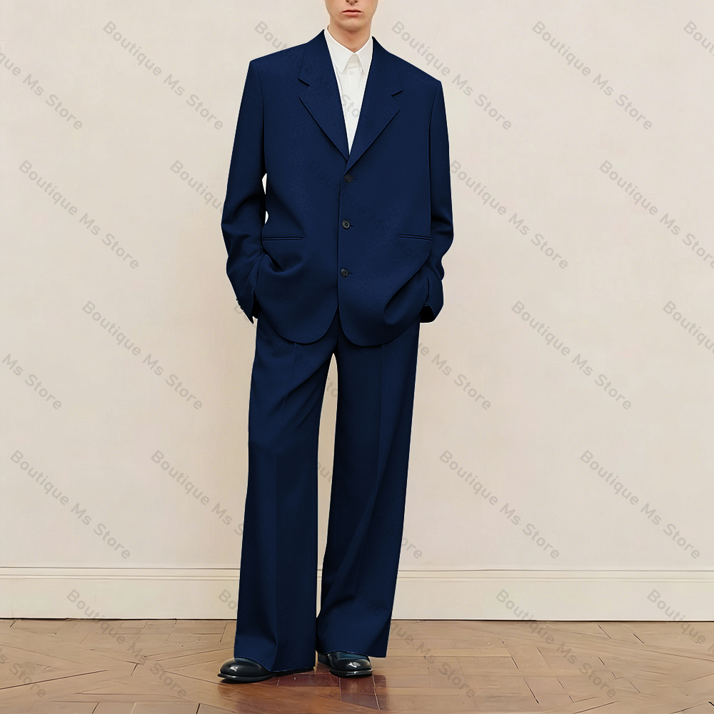 Men's Black Oversized Suit Set - Men Formal Wear Jacket review and price
