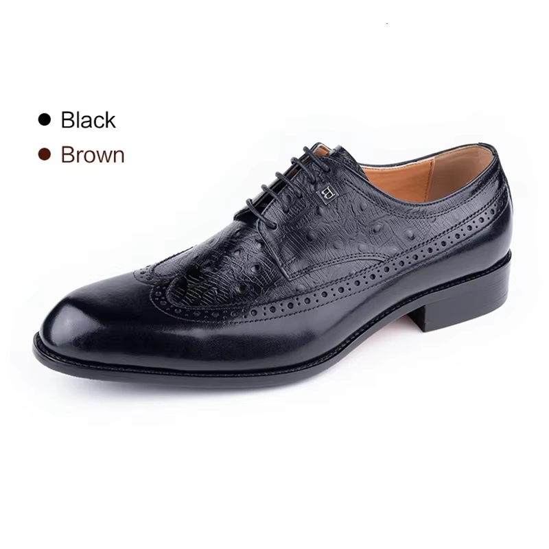 Men's Cowhide Leather Shoes La - Formal Men Daily Wear Footwear review and price