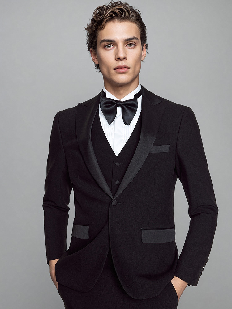Mens Suits Set Luxury Black Fo - Men'S Formal Dinner Wear review and price