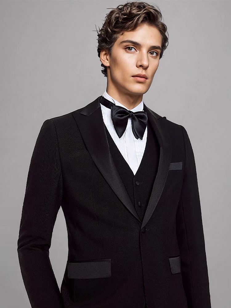 Mens Suits Set Luxury Black Fo - Men'S Formal Dinner Wear review and price